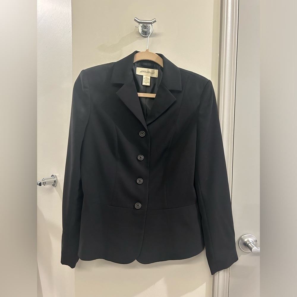 Eddie Bauer Blazer Jacket Womenโs 6 Black